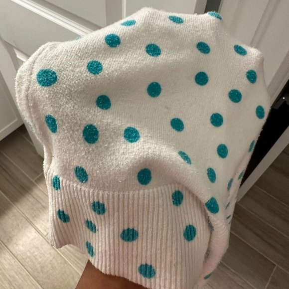 Polka Dot Button Up Knit Cardigan - Picture 3 of 3